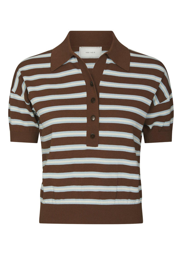 EMIRA KNIT POLO TOP