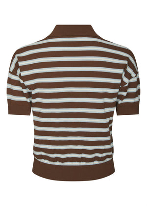 EMIRA KNIT POLO TOP
