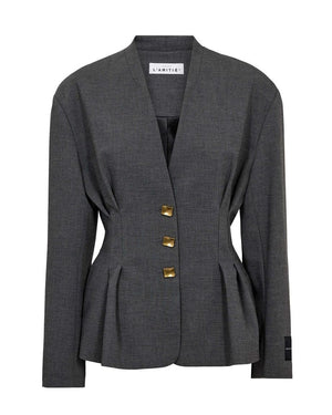ENNA WAIST PLEAT BLAZER
