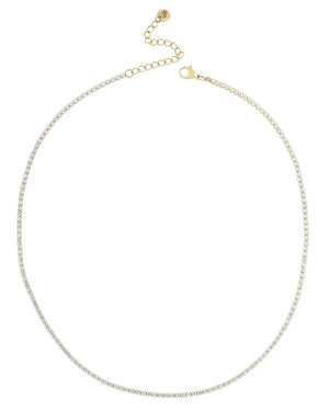 FINE CHOKER WITH RHINESTONES