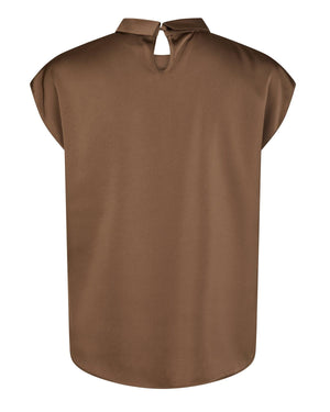 FLEUR DRAPY SATIN BLOUSE