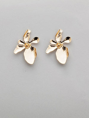 FLOWER GOLD EARRING