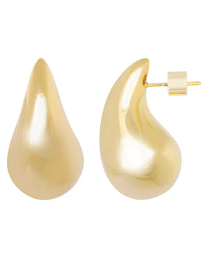 GOLDPLATED 'DROP' EARSTUDS XL