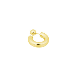 HOOP DOT EARRINGS GOLD