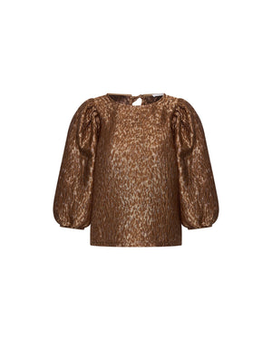JET SPARKLE CHEETAH BLOUSE