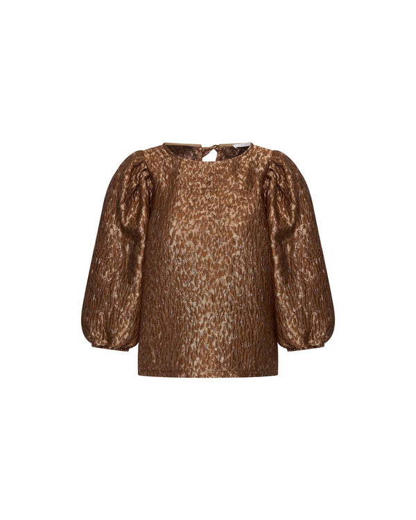 JET SPARKLE CHEETAH BLOUSE
