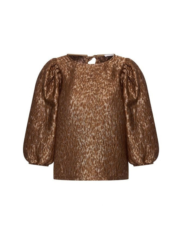 JET SPARKLE CHEETAH BLOUSE