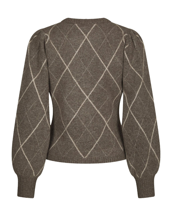 KOTEAS CHECK KNIT CARDIGAN