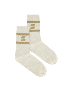 LOGO SPARKLE GREY SOCKS