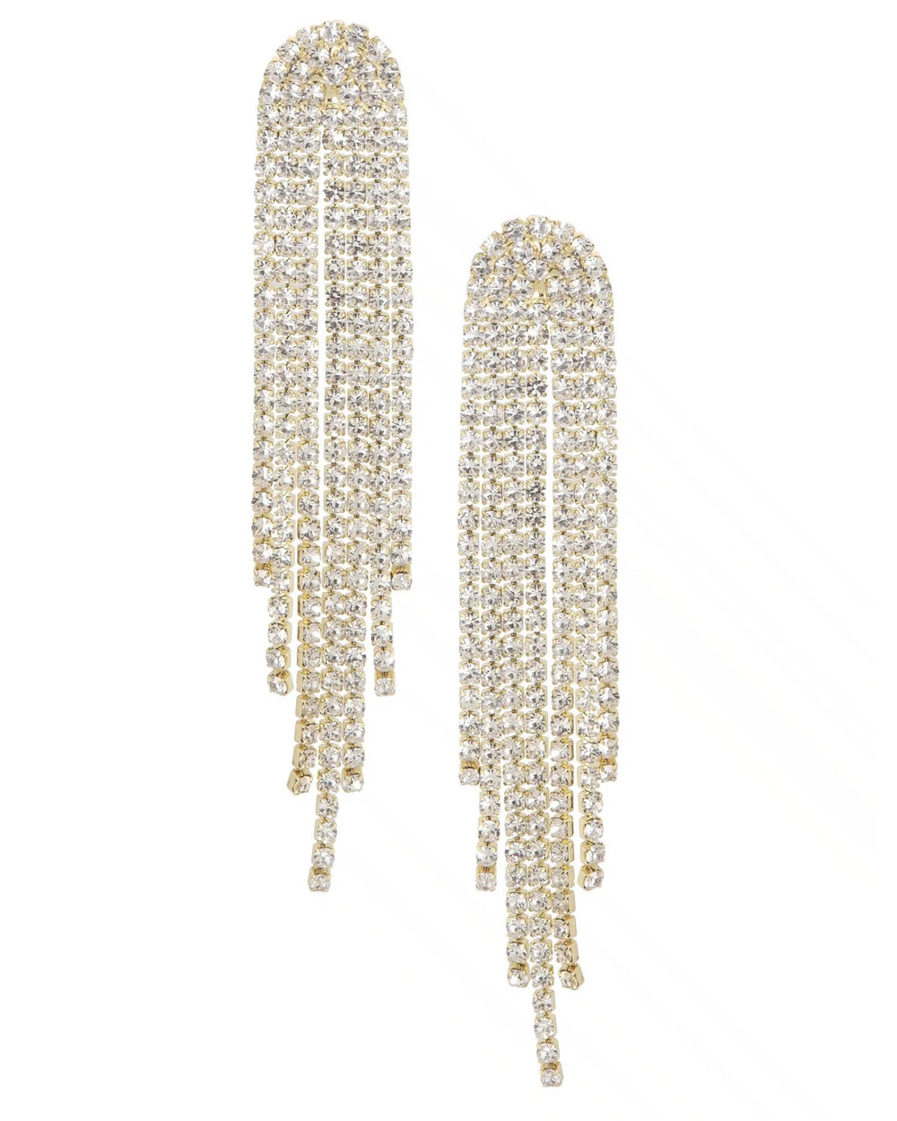 LONG PARTY EARSTUDS RHINESTONE