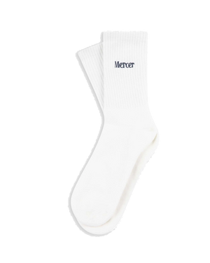 MERCER SOCKS WHITE/BLUE