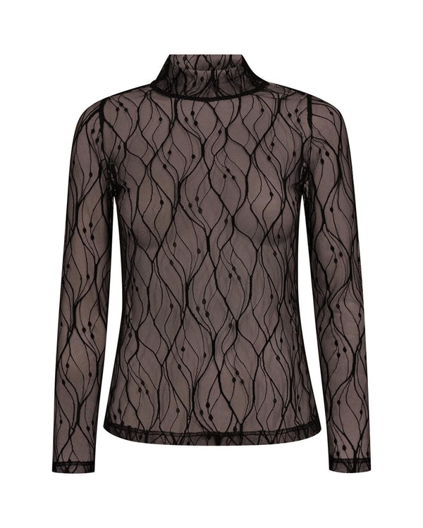 MERCYCC MESH TURTLENECK
