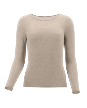 PERFECT LINE CASHMERE LS BEIGE
