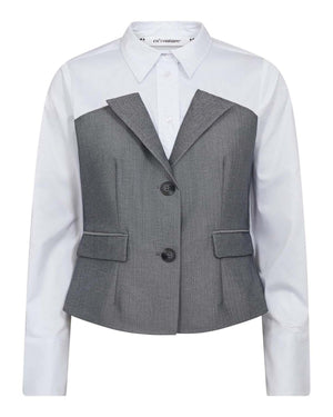 POLLYCC CORSAGE MIX SHIRT