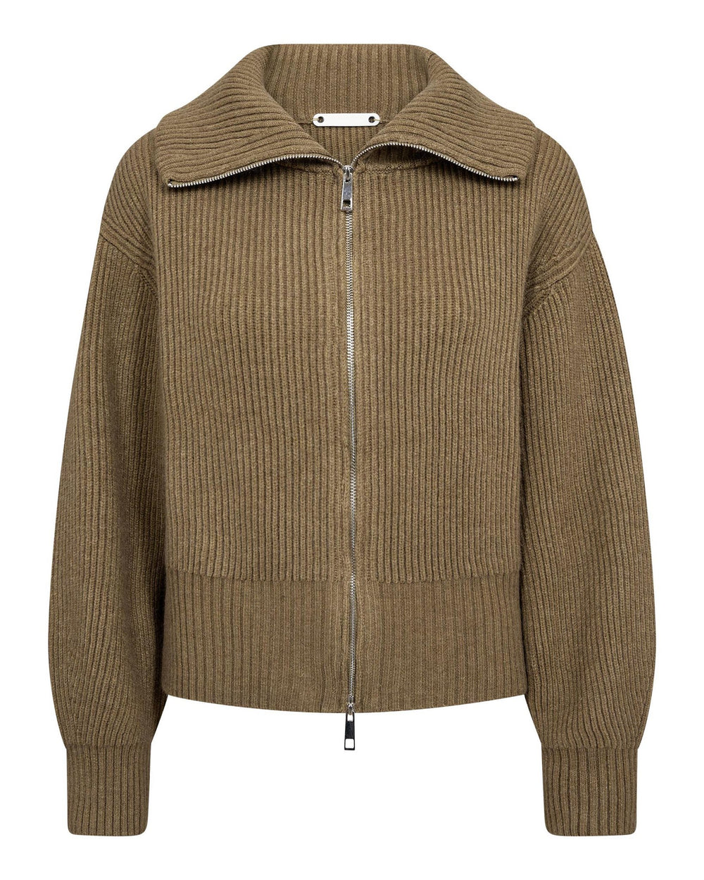 ROWCC ZIP KNIT CARDIGAN