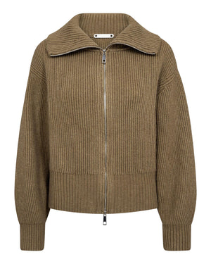 ROWCC ZIP KNIT CARDIGAN