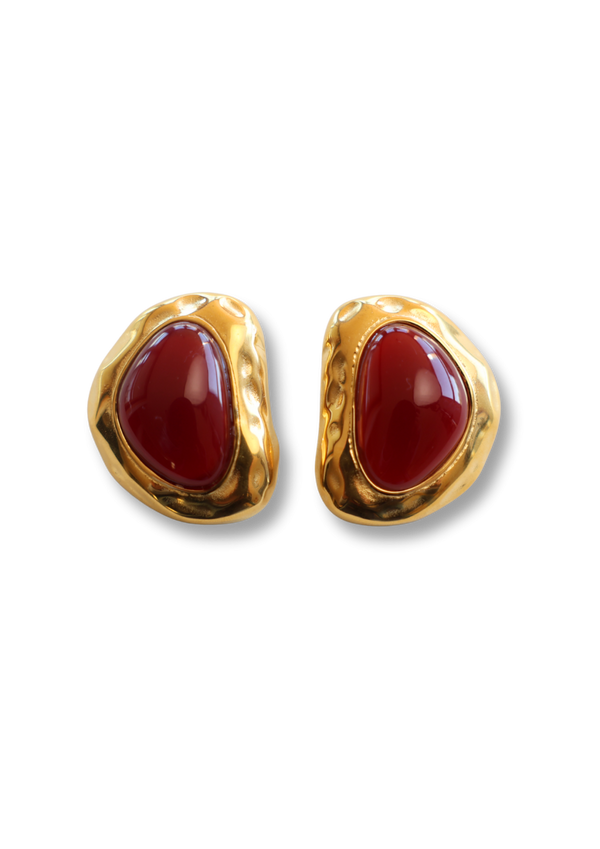 ROYAL RED EARRING