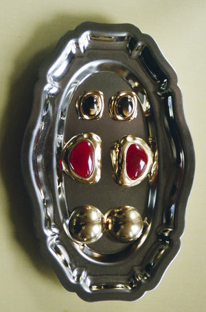 ROYAL RED EARRING