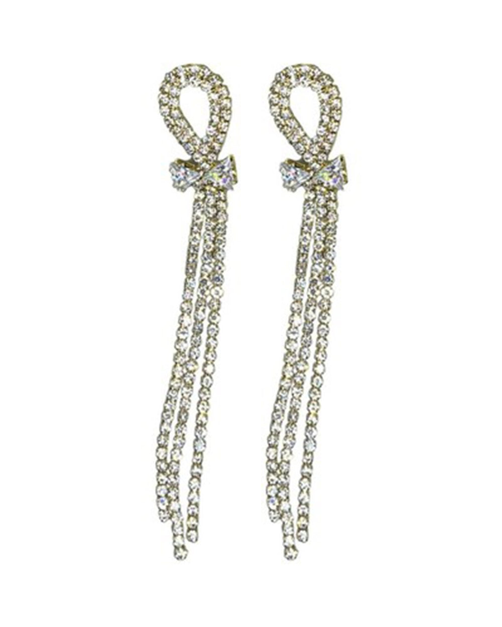 SILVER BOW HOOPS