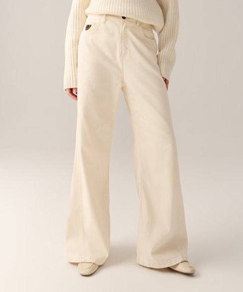 SKATER FLARE ECRU WOOL