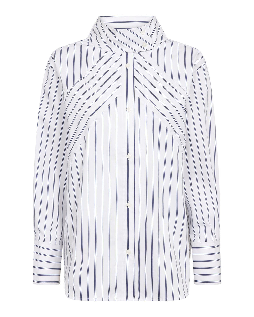 SOMOCC STRIPE FUNNEL NECK