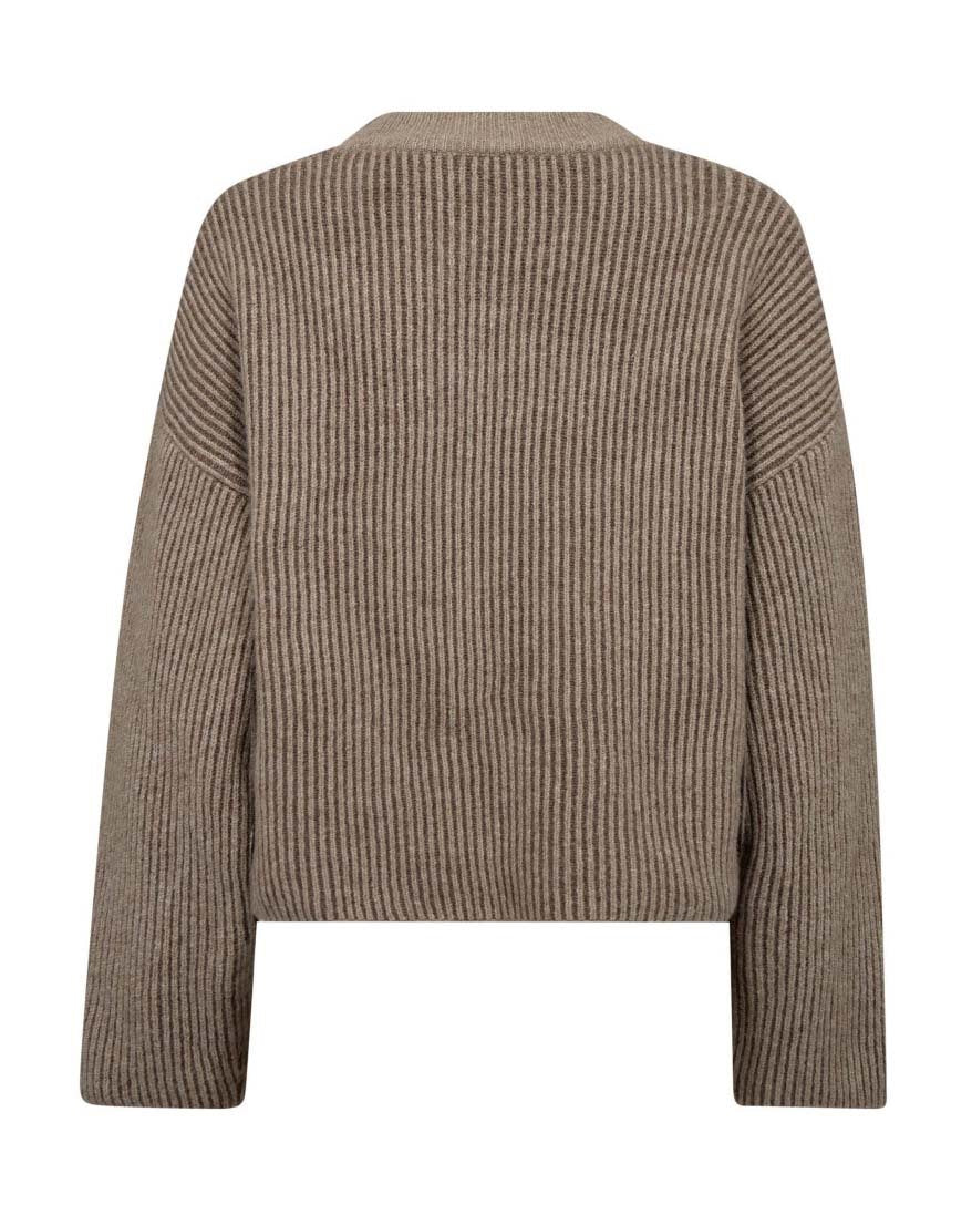THERESACC TURTLENECK RIB KNIT