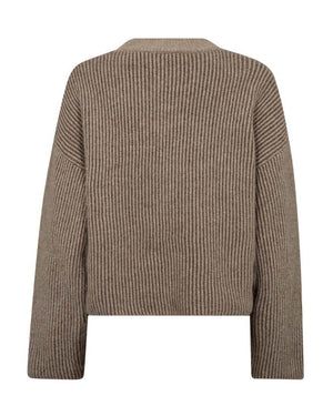 THERESACC TURTLENECK RIB KNIT