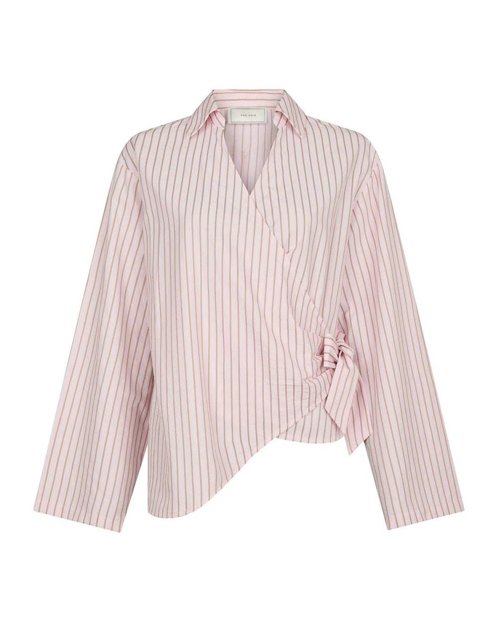 TIFUNA STRIPE WRAP SHIRT