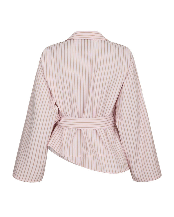 TIFUNA STRIPE WRAP SHIRT