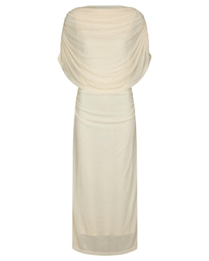 TOTTUNA LONG DRAPY MESH DRESS