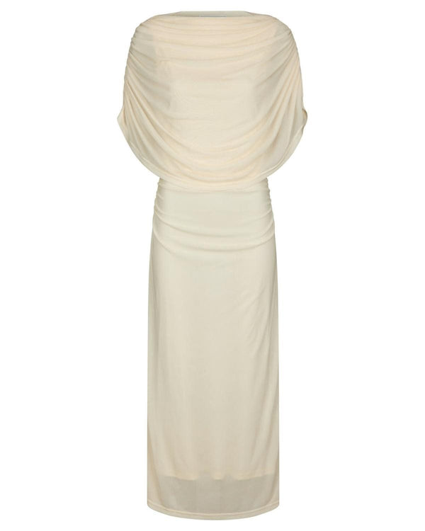 TOTTUNA LONG DRAPY MESH DRESS