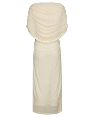 TOTTUNA LONG DRAPY MESH DRESS