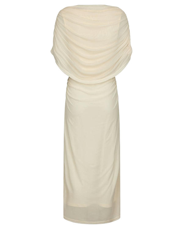 TOTTUNA LONG DRAPY MESH DRESS