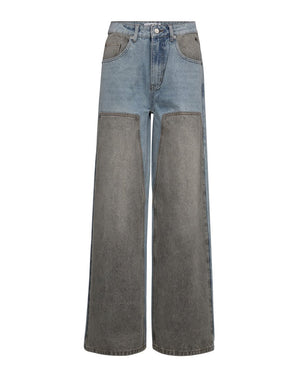 TWO-TONE PATCH TALL JEANS