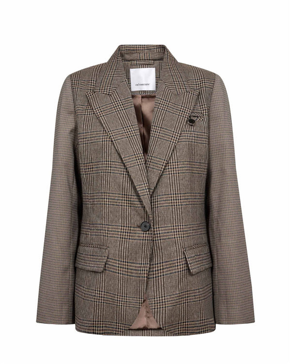 VEYACC CHECK FITTED BLAZER