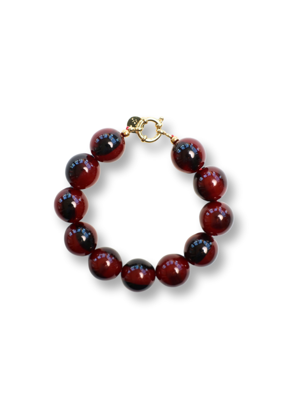WILMA BURGUNDY MARBLE BRACELET