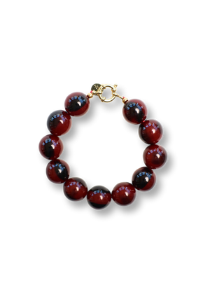 WILMA BURGUNDY MARBLE BRACELET