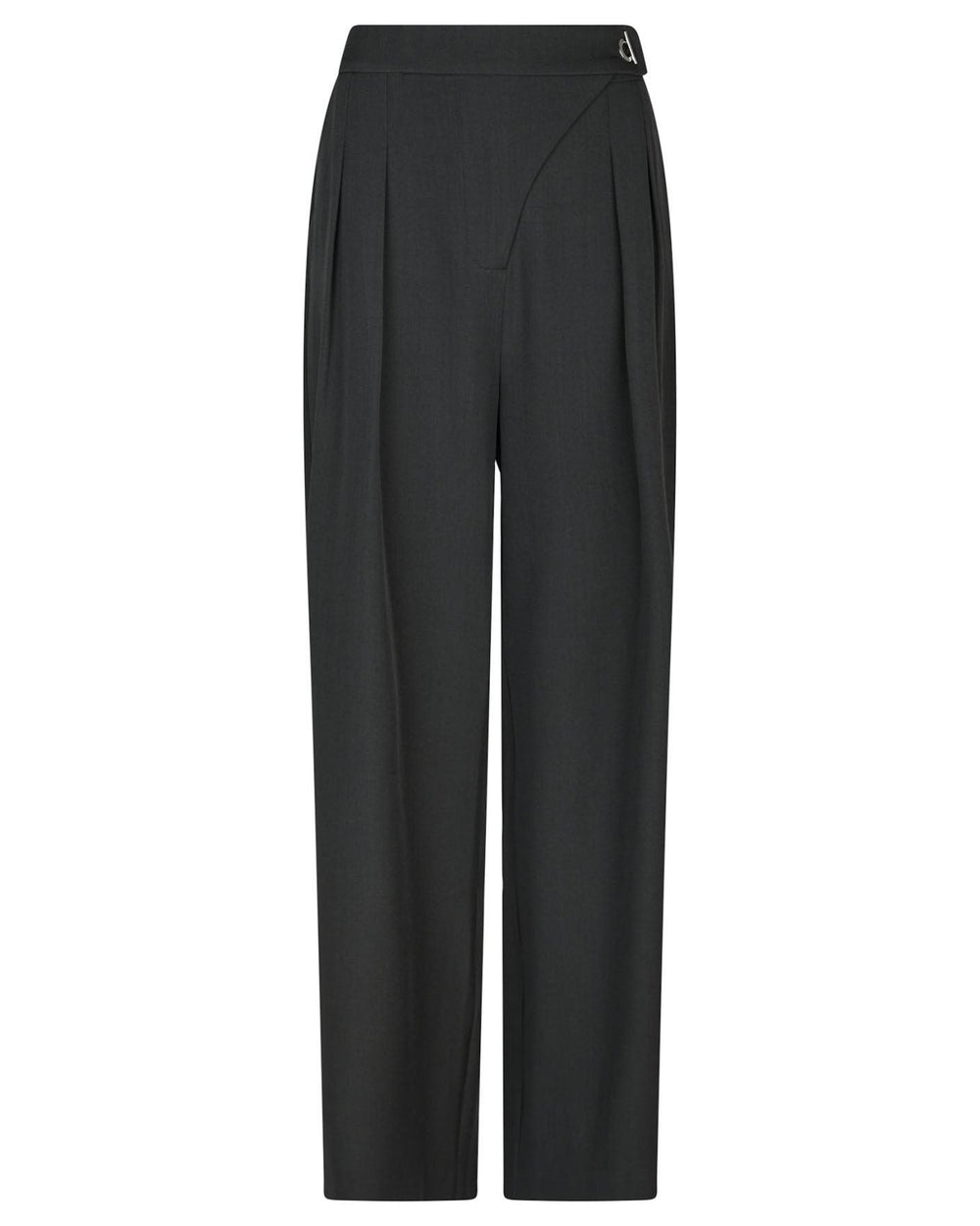 ZALKA EYELET PANTS DARK GREY